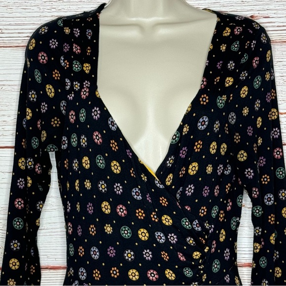 Anthropologie Maeve Archival Long Sleeve Midi Dress Sz M - Picture 9 of 14